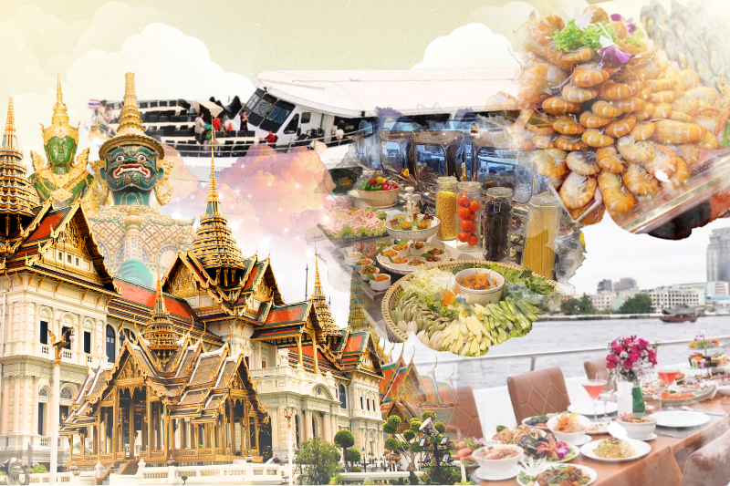 [HAFT DAY] 그랜드 팰리스와 왓 프라깨우 & 디너 선셋(메리디안 크루즈)