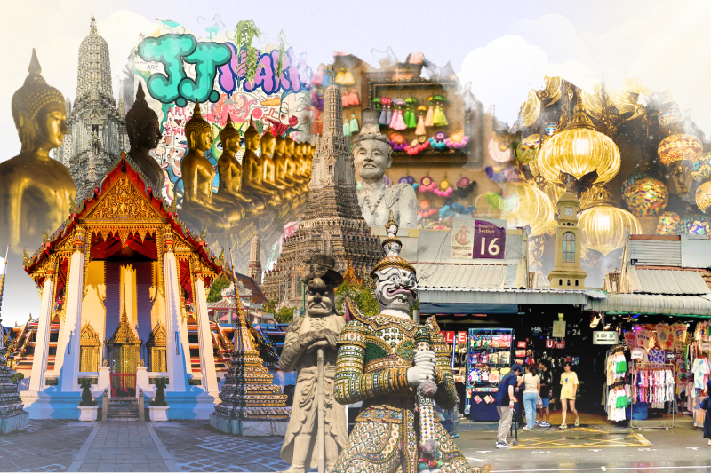 왓 아룬 & 왓 포 & 짜뚜짝 시장