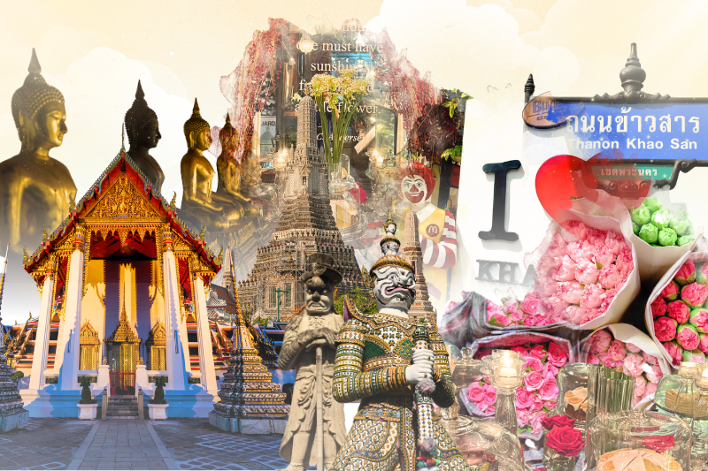 왓 포 – 왓 아룬 – 플라워 카페 – 파끌롱 시장 – 카오산 로드