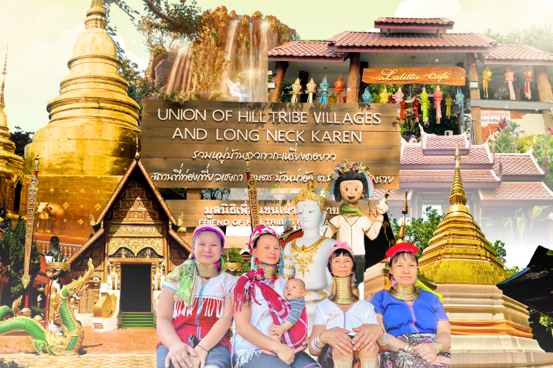 고산족 마을 & 랄리타 카페 & 왓 프라싱 & 왓 프라깨우