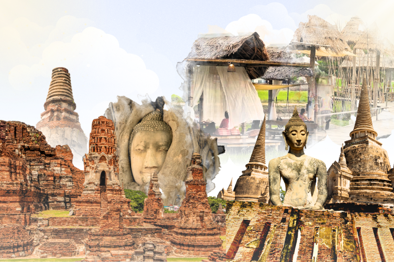 [HAFT DAY] 사남 차이 & 왓 마하탓 & 왓 스리 산펫 & 락나 카페 & 방콕 복귀 & 트로크 카오산/사남 차이