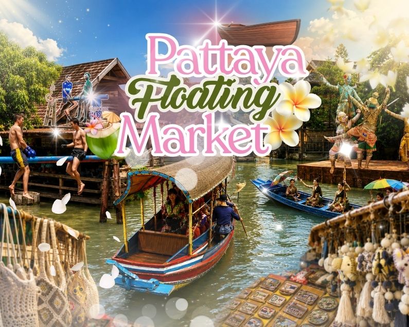 파타야 수상시장 – 4지역 수상시장 (Pattaya Floating Market) 🚣🍜🛍️